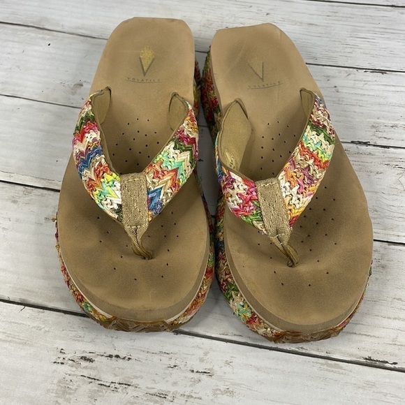 Very Volatile Womens Rainboom Wedge Sandals - Picture 9 of 11